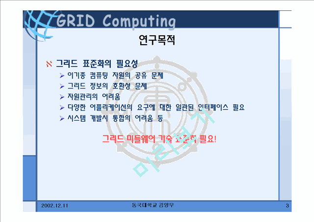 Research on Standardization of Grid Middleware Technology   (3 )